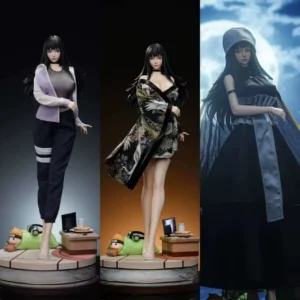 44cm Naruto Hyuga Hinata Animation Wedding Dress Dressing Handmade anime Statue Desktop Model Collection Decoration Gift