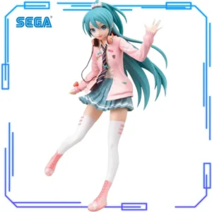 In Stock SEGA Original Genuine Hatsune Miku Project DIVA Arcade Future Tone Hatsune Miku SPM Figure Ribbon Girl 24cm Model Toys