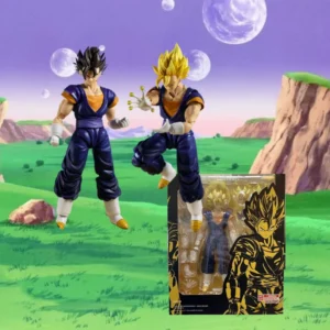 In Stock Dragon Ball Z Vegetto Action Figure KO Goku Vegeta Shf Anime Figures Model Joints Movable Collection Statue Custom Gift