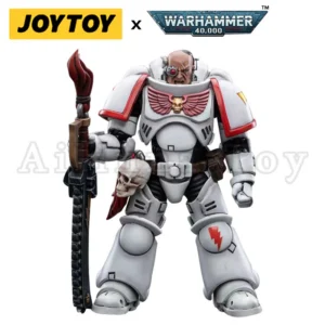 JOYTOY 1/18 Action Figure 40K White Scars Intercessors And Bike Anime Collection Military Model