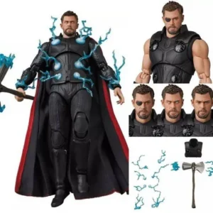 16cm Maf104 Avengers 4 Thor Action Figure Articulated Collectible Toy With Stormbreaker Axe Lightning Effects For Kids Adults