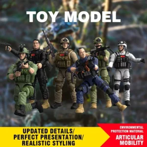 1:9 Soldier Model Toy 15 Joints Movable Free Action Figure Blind Box Decoration Boy Military War PVC Doll Children's Gift Xmas
