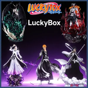 Bleach Cute Anime Blind Box Figures Chibi Soul Reaper PVC Mini Doll Collectible Gift Toy