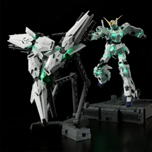 SUPA MGEX 1/100 Unicorn Restored Version Full Set With LED Unit Shield & Cage Assembly Model Kit Action Figure Boys' Puzzle Toy