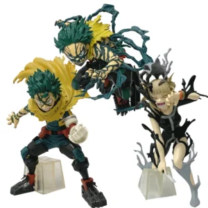 21cm Boku no Hero Academia Anime Figure Fighting Midoriya Izuku Action Figure Bakugou Katsuki/Todoroki Shouto Figurine Model Toy