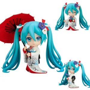 Good Smile GSC Hatsune Miku Fuyuki Small Sleeve Kimono Joints Movable Anime Action Figures Toys Gifts For Children Boys