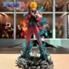 25cm/9.84in Anime One Piece Sanji PVC Statue Model Collectible Figure