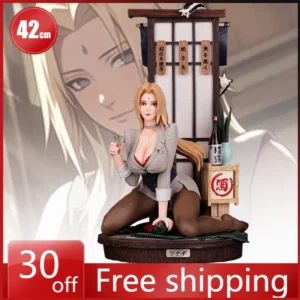 43cm Anime beautiful girl figure Tsunade cute Sexy drunk Scene Double-headed replacement Desktop ornaments Holiday Gifts toys