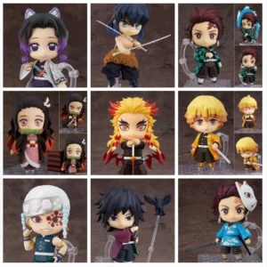10cm New Lover Demon Slayer Kimetsu No Yaiba Tomioka Giyuu #1408 Action Figure Model Toy Change Face Giyuu Figurine Cute Toys