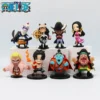 8pcs Anime One Piece Figures Model Dolls Luffy Oka Shichibukai Ace Collectible Figure