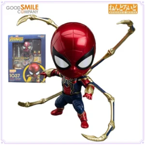 GSC Original Nendoroid Series Spider-Man Infinity War Edition Out of Print Anime Figure Toys for Boys Gift Collectible Ornaments