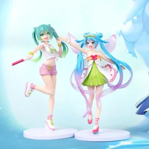 20CM Anime Hatsune Miku Figure On-Site Cheer Cheerleader Dress up Model Toy Gift Action Figure Collectible Doll Concert Support