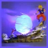 21cm Dragon Ball Z Buu Vs Goku Model Super Saiyan Genki Bomb Collectible Figure