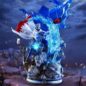 22CM PVC Naruto CS Sixth Generation Hatake Kakashi Ninja GK hand-made model doll ornaments birthday gifts around gifts.