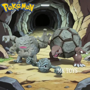2-7cm Anime Pokemon Figure Geodude Evolutionary Combination Action Figures Pvc Collection Model Toys for Children Gifts