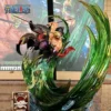 24cm One Piece Roronoa Zoro GK Luminous PVC Statue Model Cool Collectible Figure