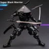 22cm Super Black Warrior SC001 Snake Eyes 1/10 Mecha Ninja Articulated Action Figure