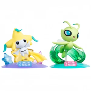 Anime Pokemon Celebi Jirachi New Figure Cute Statue Pvc Action Figurine Collectible Model Toy Gift