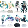 Anime Beautiful Girl Hatsune Miku Handmade Standing Posture Animation Collectible Figure