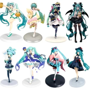 Anime Beautiful Girl Hatsune Miku Handmade Standing Posture Hatsune Miku Handmade PVC Model Animation Peripheral Decoration Gift
