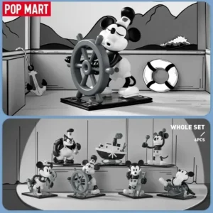 POP MART Disney Steamboat Willie Series Trendy Blind Random Box Toys Mystery Box Guess Bag Action Figure Surprise Gift