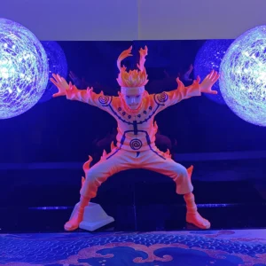Naruto Anime Figures Rasengan Led Diy Lamp Action Figurine Toys Naruto Shippuden Uzumaki Naruto Kurama Nightlight Model Figure