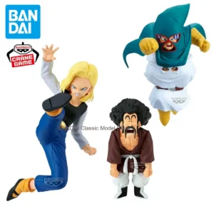 Banpresto Anime Dragon Ball Z Figurines Match Makers Mighty Mask Android 18 Action Figures DBZ Figurals Collectible Model Toys