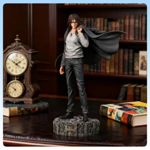 30cm Eren Yeager Anime Scout Figure Double Headed Sculpture PVC GK Model Collector'S Grade Desktop Display Boy'S Gift