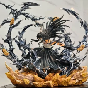 23cm Bleach Hollow Ichigo Action Figure Collectible Saigo No Getsuga Tenshou Hollowfied Kurosaki Ichigo Statue Model Toy