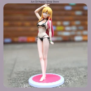 23cm My Dress-Up Darling Marin Kitagawa Swimsuit Version Standing Pose Anime Figure Model Statue Collection Desktop Toy