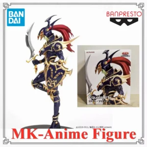 Bandai Original KONAMI Yu-Gi-Oh! Legion Black Luster Soldier Anime Figure Action Figurine Toys PVC Model Collection Doll Gift