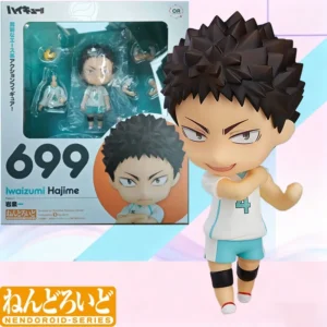 Low price In Stock GSC Original Nendoroid 699 Iwaizumi Hajime Anime Action Figure Model Toy Gift for Kids Foam Box Packaging