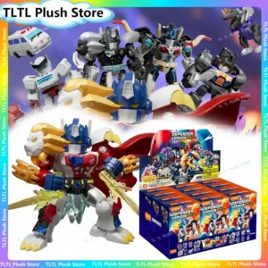 Blokees Transformmation Defender V7 Action Figures Blind Box BW Transformation Lio Convoy BW Galvatron Assembly Model Plastic