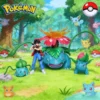 3.5-13cm Anime Pokemen Bulbasaur Evolutionary Combination PVC Statue Collectible Figure
