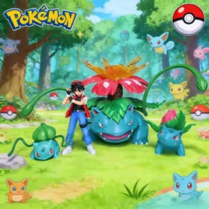 3.5-13cm Anime Pokemen Bulbasaur Figure Bulbasaur Evolutionary Combination Action Figures Pvc Statue Collectible Model Toys Gift