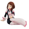 Anime MHA Uraraka Ochako Figurine Toga Himiko Sitting Model Boys Collectible Figure
