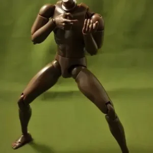 1:6 Scale Body Black Skin Color Male African American Action Figure Narrow/Wide Shoulder Imitation HT Toys