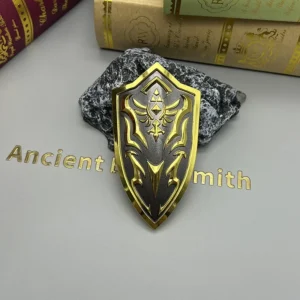 10cm Royal Shield LoZ Tears of the Kingdom Breath of the Wild Game Replica Metal Gear Model 1:6 Action Figure Accessory Ornament