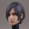 1/6 Ada Wong Girl Head Sculpture Anime Model Fit 12" Female Action Figure