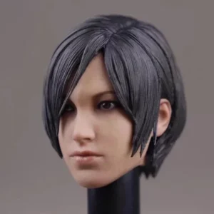 1/6 Ada Wong Girl Head Sculpture Anime Doll Model Fit 12" Female Head Carving Model Accessories Fit 12 Inch Action Figures Body