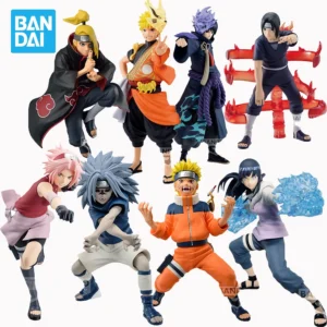 Original Banpresto Naruto Anime Figurines Haruno Sakura Itachi Sasuke Kakashi PVC Action Figures Figurals Collectible Model Toys