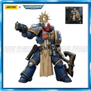 JOYTOY Warhammer40K 1/18 Space Marines 2 Action Figure Ultramarines Metaurus with Power Axe, Stormshield and Plasma figures Toys