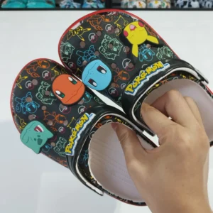 2026 New Pokemoned Hole Sandals Pikachu Squirtle Charmander Slippers Sandals Kawaii Anime Home Beach Shoes Summer Slippers