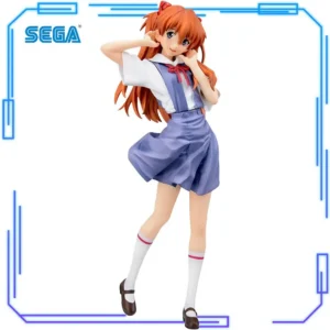 In Stock SEGA Original Genuine Anime Neon Genesis Evangelion XStellar Soryu Asuka Langrey Uniform Ver 21cm Model Toy Figure Gift