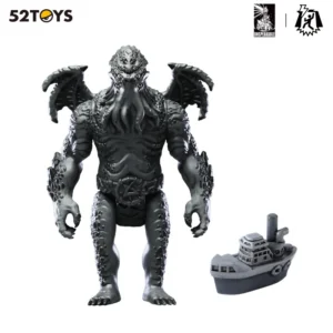 52TOYS Action Figure Legacy of Lovecraft, Monochrome Version, Collectible Desktop Decoration, Creative Gift for Birthday Party