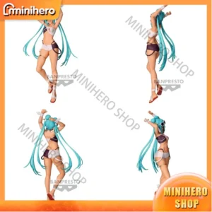 In Stock 20cm PVC Vocaloid Hatsune Miku Racing Miku 2023 Tropical Edition Action Figure Model Collectible Doll by Banpresto