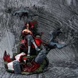 35cm Anime Akatsuki Uchiha Itachi Throne Ver. GK PVC Action Figure Statue Collection Model Kids Toys Doll Gifts