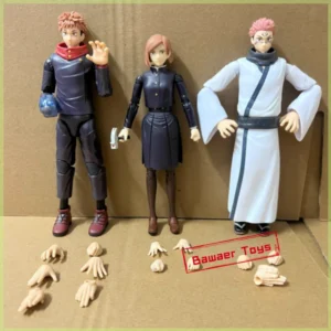 Bandai Jujutsu Kaisen Gojo Satoru Itadori Yuji Fushiguro Megumi Ryomen Sukuna Nobara Kugisaki Transformable Action Figurine Toys