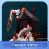 29cm Chainsaw Man Denji Pochita Battle Scene Model Statue Boys Collectible Figure
