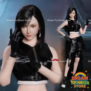 SUPER DUCK SET090 1/6 Scale Female Soldier Fighting Goddess Tifa Head Clothes Set Fit 12Inch TBL S10D Action Figure Body Model